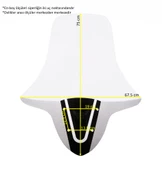 ABV Arora Zrx  Volta Rm5  Rks Grace 202 El Korumalı Şeffaf Tur Camı 75x67.5 cm + Vida Takımı - 5