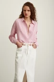 Çizgili Gömlek Pembe thumbnail 6