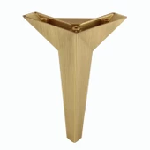 Moderno Mobilya Kanepe Tv Ünitesi Konsol Koltuk Ayağı Sarı Gold Altın Eskitme 18 Cm Ayakları thumbnail 8