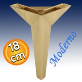 Moderno Mobilya Kanepe Tv Ünitesi Konsol Koltuk Ayağı Sarı Gold Altın Eskitme 18 Cm Ayakları thumbnail 1