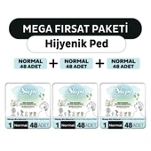 Sleepy Bio Natural Premium Plus Hijyenik Ped Mega Fırsat Paketi Normal 144 Adet - 1