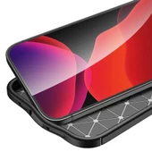 Vendas iPhone 13 Mini Deri Desenli Çift Katmanlı Silikon Kılıf + Seramik Nano Ekran Koruyucu - 7