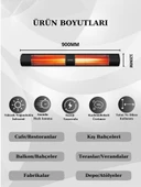 HOTTABLE CLASSIC 4000 WATT PROFESYONEL SU GEÇİRMEZ DIŞ ORTAM ISITICI - 2