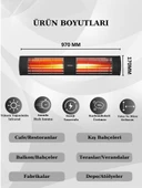 Hottable Supreme 3000 Watt Su Geçirmez Dış Mekan Isıtıcı - 2