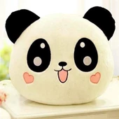 BUFFER® Kalpli Yanaklı Sevimli Panda Yastık - 3