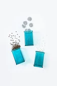 Akrilik Aquamarin Şeker Kahve Çay Kavanozu 500 Ml (Vakum Kapak ) - 2