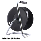 Plastik Makaralı Ev Elektriği Monofaze Seyyar 4 Prizli Uzatma Kablosu 3x2.5 mm TTR Kablo 50 Metre - 4