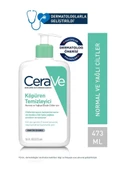 Cerave Köpüren Temizleyici Seramid & Hyaluronik Asit Normal & Yağlı Ciltler Yüz Vücut 473 ml - 1