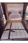 Merinos Luxe Çift Kişilik Yatak Örtüsü Seti - Gri Kareli Model - 2