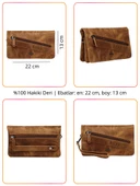 Grande Erkek Hakiki Deri El Portföy Çanta Siyah 4272 - 2