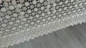 Gravel Örgü Masa Örtüsü (Krem, papatya  - 180X280cm - 3