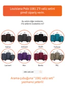 Büyük ve Kabin Boy Valiz Seti 4 Teker Kumaş Valiz Saks Mavi 1081 thumbnail 8