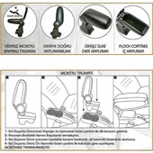 NİKEN Vw bora kol dayama kolçak vidasız orta konsol niken - 4
