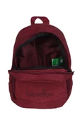 Benetton Anaokul Sırt Çantası Bordo 70019 - 4