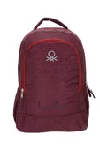 Benetton Okul Sırt Çantası Bordo 70016 - 1