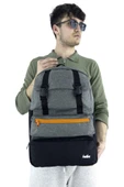 Trend Okul Sırt Çantası (Laptop Bölmeli) Antrasit- Siyah 1154 - 5