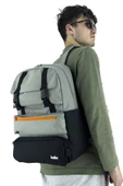 Trend Okul Sırt Çantası (Laptop Bölmeli) Gri- Siyah 1154 - 5