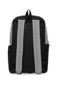 Trend Okul Sırt Çantası (Laptop Bölmeli) Gri- Siyah 1154 - 3