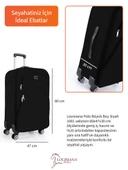 Louisiana Polo Büyük Boy 4 Teker Kumaş Valiz Siyah 1081 thumbnail 3