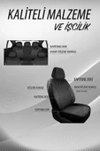SportDesing Deri Kumaş Koltuk Kılıfı Takımı Siyah thumbnail 5