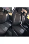 SportDesing Deri Kumaş Koltuk Kılıfı Takımı Siyah thumbnail 6