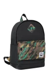 Benetton Okul Sırt Çantası Siyah Kamuflaj thumbnail 2