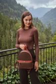 U.S. Polo Assn. Kadın Sırt Çantası  Fındık Us22570 - 1