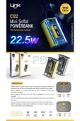 LinkTech C122 Strong 10000 Mah Pd 22.5w Şeffaf Powerbank Sarı - 5