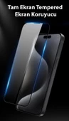 Polham 0.3MM Ful Kaplama 8K iPhone 15 Pro Kırılmaz Ekran Koruyucu, Parmak İzi Bırakmaz Koruyucu - 2