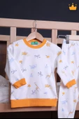Babyhola 1-6 Yaş Unisex Kız Erkek Çocuk Pijama Takımı Ev Giyim Eşofman Takımı - 2