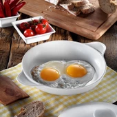 Kütahya Porselen Porflame 21 cm Porselen Kapaklı Tava - 2