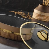 Brioni Selection Plus 26 Cm Basık Tencere - Krem - 2