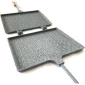 Taşhan T-0485 İç Dış Granit Ocak Üstü El Tost Makinesi-23.5x17.5 cm - 2