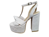 BABLİSOK 8189 PLATFORM TOPUK KADIN ABİYE GELİNLİK SANDALET - 2