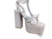 BABLİSOK 8189 PLATFORM TOPUK KADIN ABİYE GELİNLİK SANDALET - 8