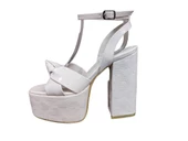 BABLİSOK 8189 PLATFORM TOPUK KADIN ABİYE GELİNLİK SANDALET - 3