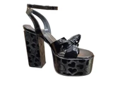 BABLİSOK 8189 PLATFORM TOPUK KADIN ABİYE GELİNLİK SANDALET - 4