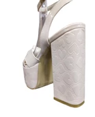 BABLİSOK 8189 PLATFORM TOPUK KADIN ABİYE GELİNLİK SANDALET - 11