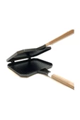 Taşhan T-0083 Greblon Kaplama Çıkarılabilir Plakalı Pratik Ocak Üstü Tost Makinesi-23.5x17.5 cm - 2
