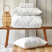 Karaca Home Microfiber Soft Çift Kişilik Yorgan ve 2 Adet Silikon Yastık - 1