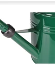 TRENDESK Galvaniz Metal Sulama Kabı, Ferforje Sulama Ibriği, Dekoratif Sulama Kabı KOYU YEŞİL 10 LT - 2