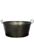 TRENDESK Oval Açaçaklı metal buz kovası ,şişe şampanya soğutucu buz kovası 15lt - 1