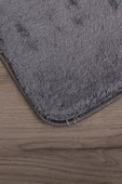 Relax Antrasit 80x150 + 50x80 cm Büyük Ebat 2li Banyo Halısı Paspası Seti Kaymaz Klozet Takımı - 2