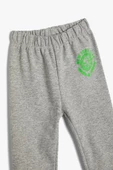 Koton Erkek Bebek Basic Jogger Eşofman Altı Beli Lastikli Baskı Detaylı - 3