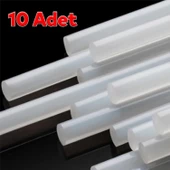 İnce Mum Silikon 7.4 mm Çubuk Sıcak Silikon Hobi Süs Hediyelik Eşya Maket Yapıştırma Slikon 10 ADET - 3
