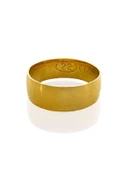 22 Ayar Düz Bombe 6 mm Alyans Altın Yüzük thumbnail 1