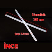 İnce Mum Silikon 7.4 mm Çubuk Sıcak Silikon Hobi Süs Hediyelik Eşya Maket Yapıştırma Slikon 5 ADET - 2