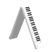 Jwin JDP-8800 Katlanabilir Tuş Hassasiyetli Bluetooth + Şarjlı Piyano - Beyaz - 3