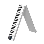 Jwin JDP-8800 Katlanabilir Tuş Hassasiyetli Bluetooth + Şarjlı Piyano - Beyaz - 2