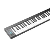 Jwin JDP-8800 Katlanabilir Tuş Hassasiyetli Bluetooth + Şarjlı Piyano - Siyah - 4
